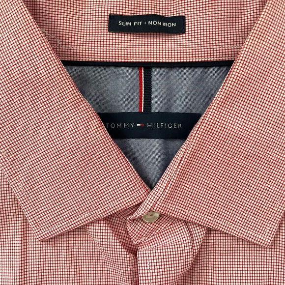**TOMMY HILFIGER** men’s dress shirt SIZE 16 1/2 32/33 - Picture 2 of 3